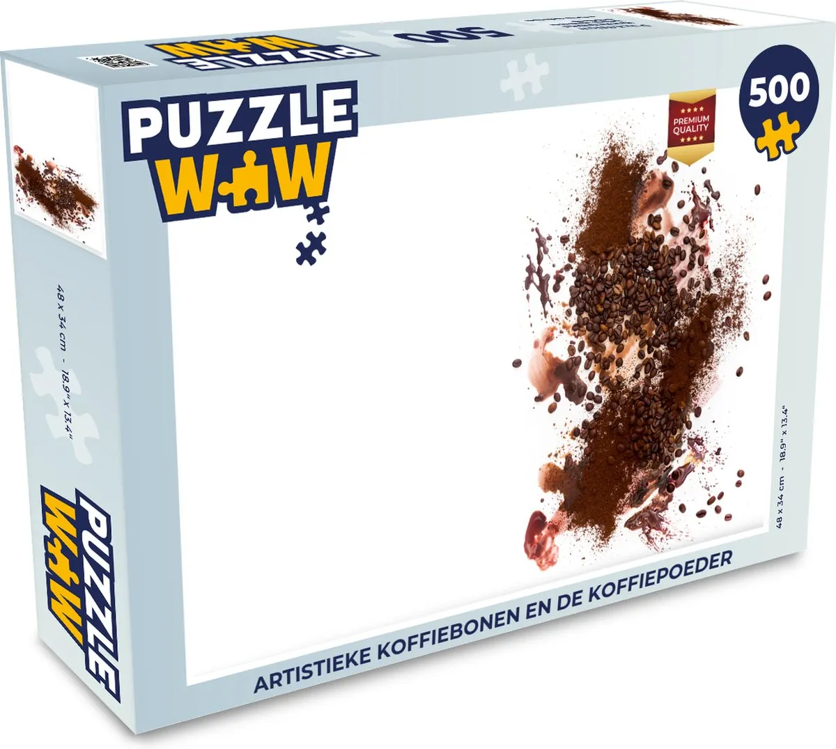 PuzzleWow Artistieke Koffiebonen Legpuzzel 500 Stuks