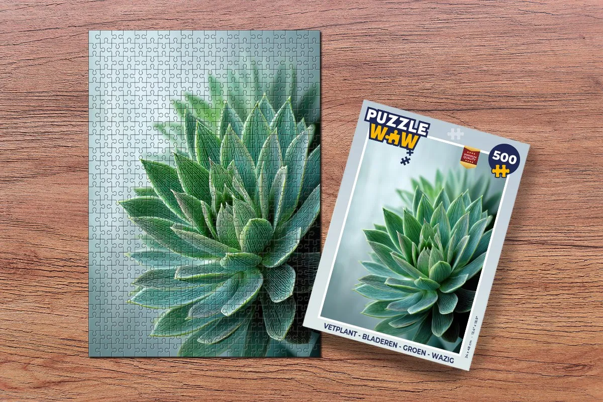 PuzzleWow Vetplant Puzzel 500 Stuks - Groen