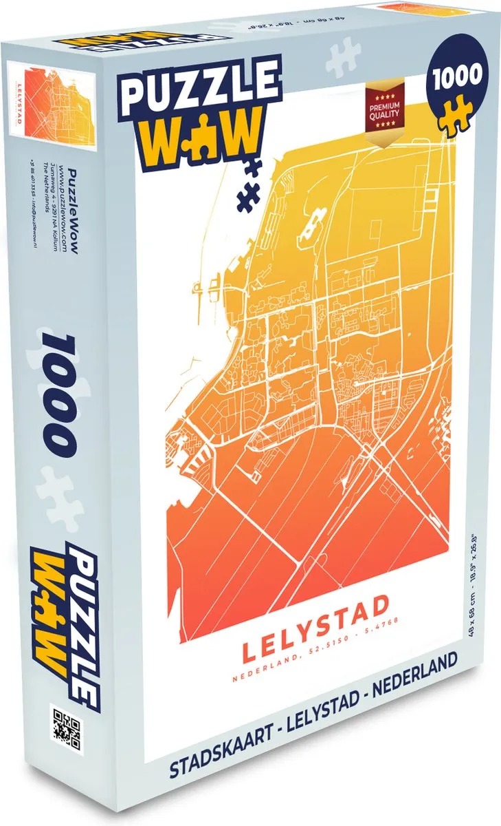 PuzzleWow Stadskaart Lelystad