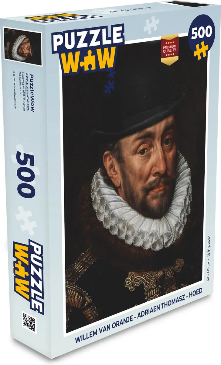 PuzzleWow Willem van Oranje Legpuzzel 500 Stuks