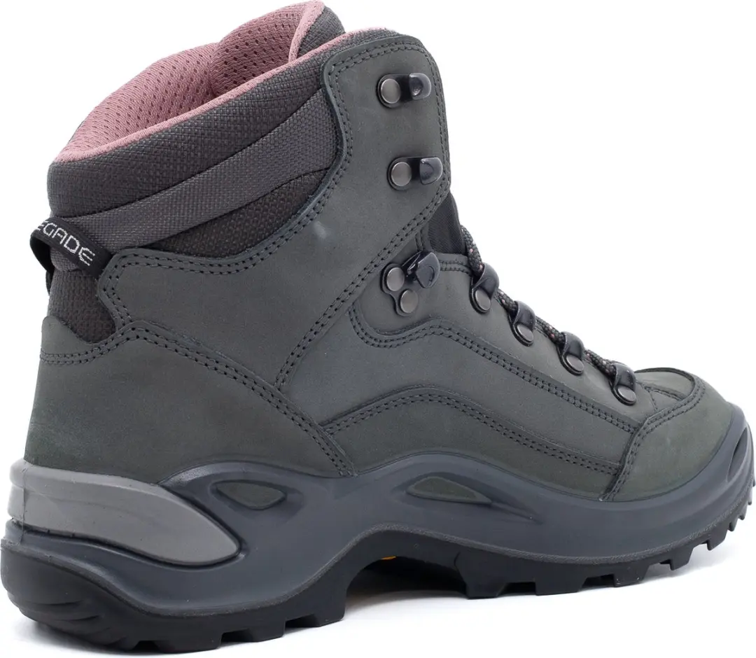 Lowa Renegade GTX Mid Wandelschoenen - 39.5 - Donker grijs/roze