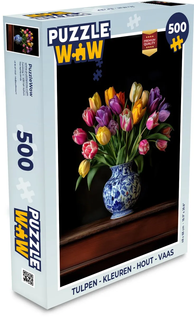 PuzzleWow Tulpen Legpuzzel 500 Stuks