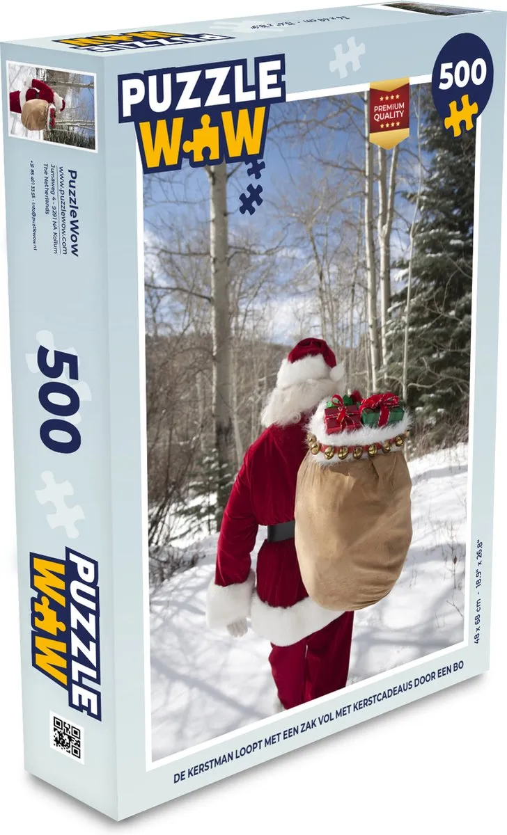 PuzzleWow Kerstcadeau Legpuzzel 500 Stuks