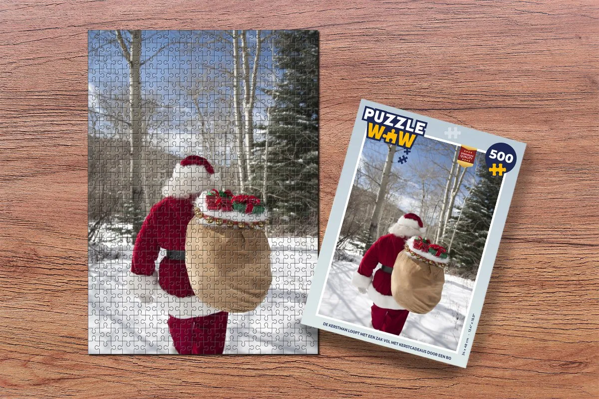 PuzzleWow Kerstcadeau Legpuzzel 500 Stuks - Multicolor