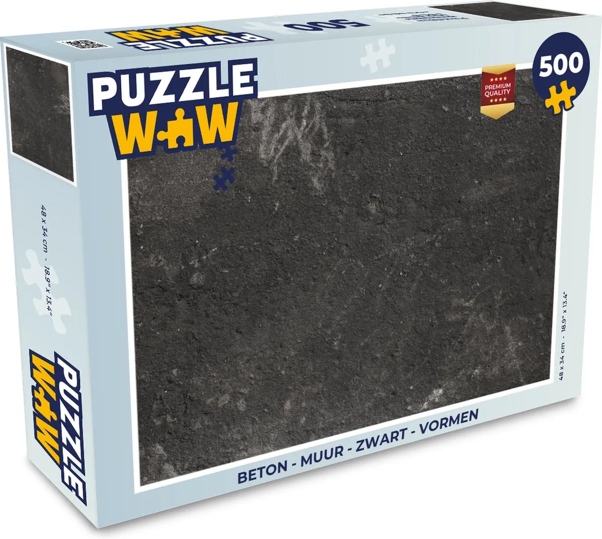 PuzzleWow Beton Muur Puzzel 500 Stuks