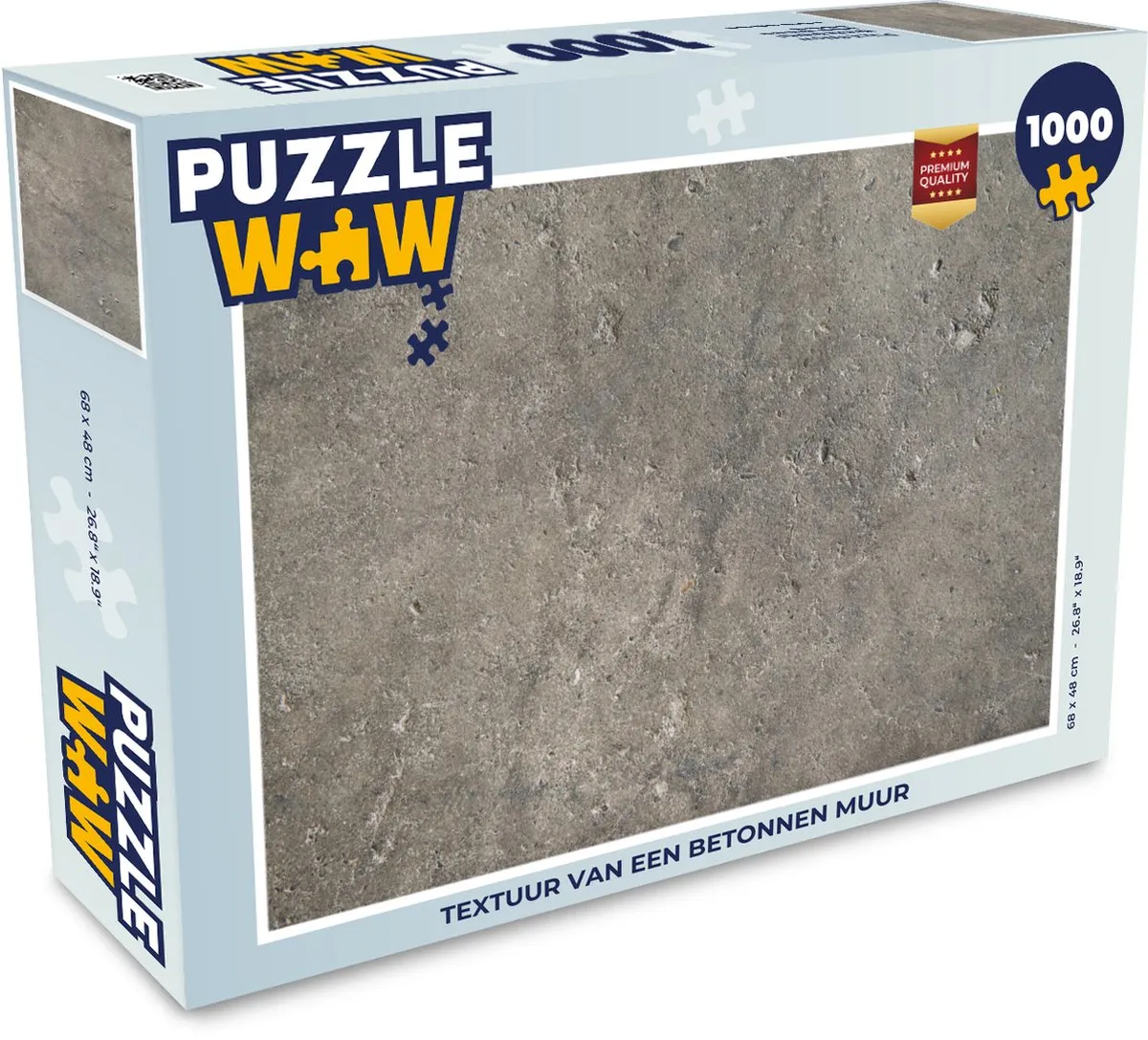 PuzzleWow Betonprint Legpuzzel 1000 Stuks - Multicolor