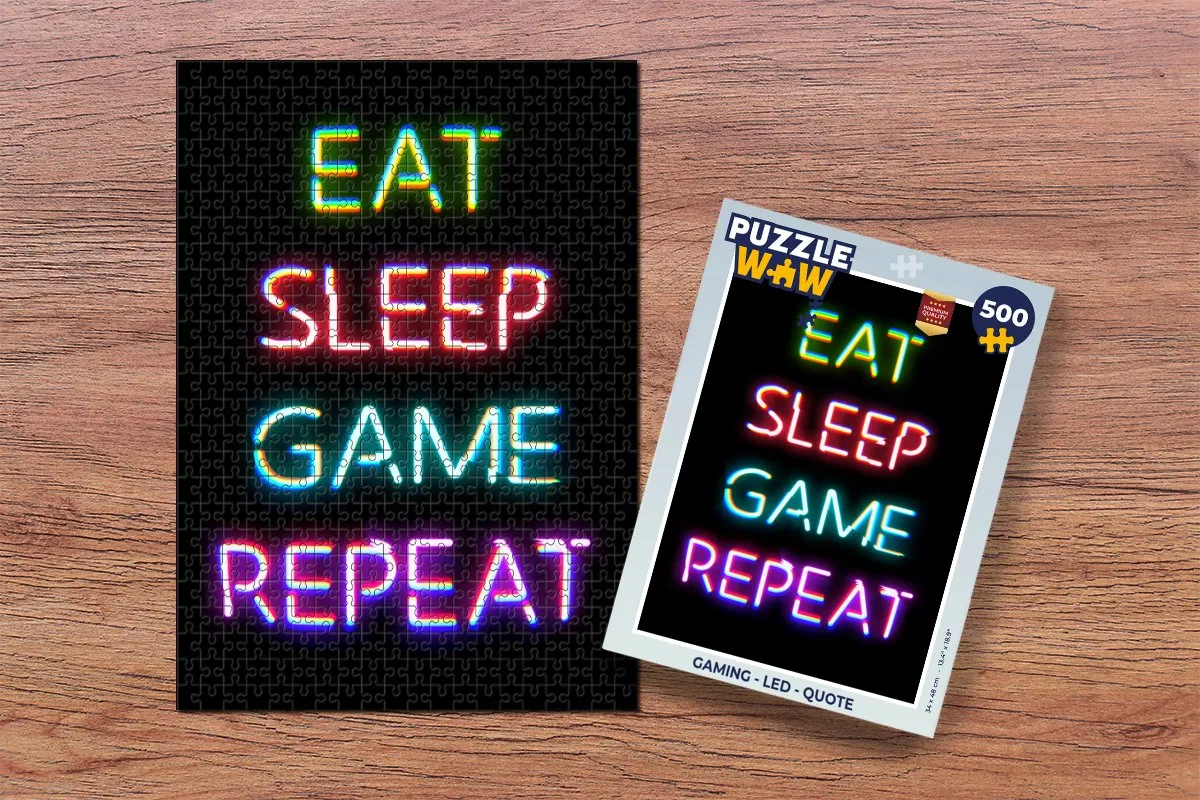 PuzzleWow Gaming Legpuzzel 500 Stuks - Multicolor