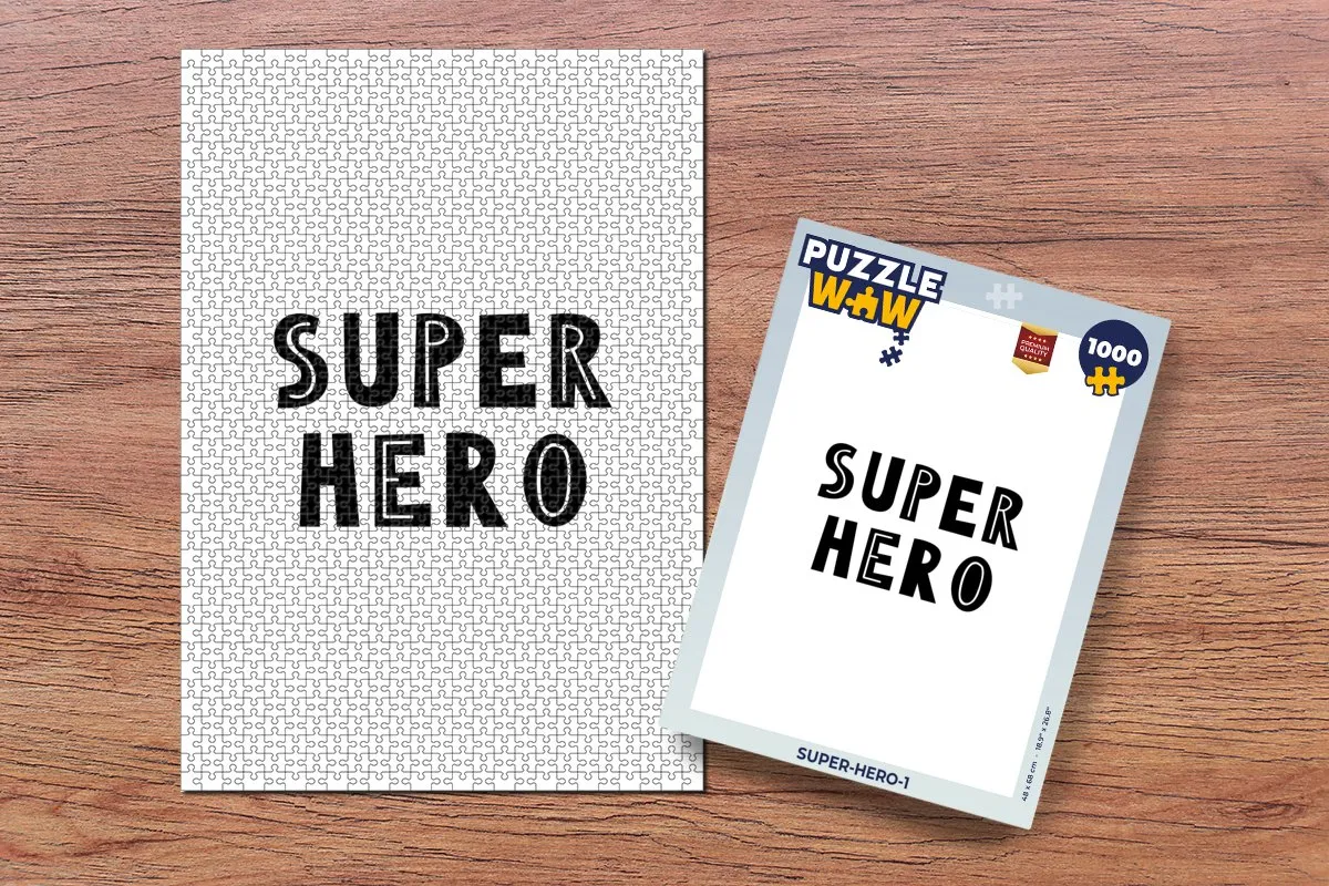 PuzzleWow Quotes Super Hero Legpuzzel 1000 Stuks - Multicolor