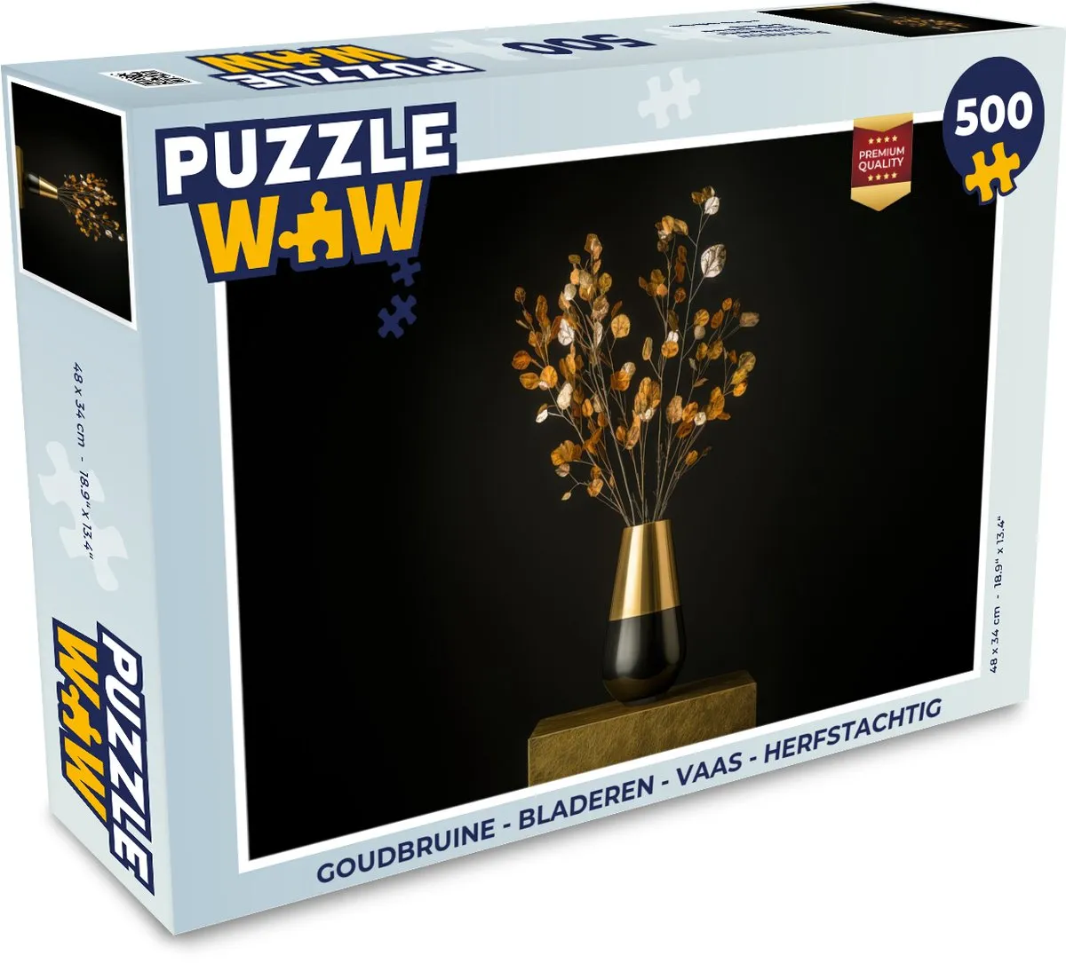 PuzzleWow Herfstachtige Bladeren Legpuzzel 500 Stuks