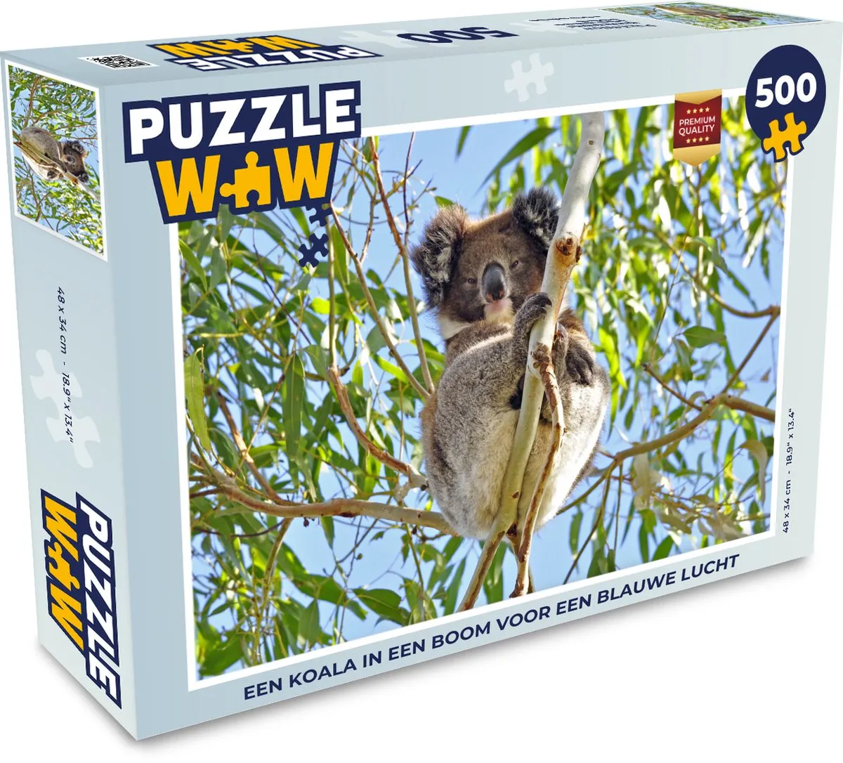 PuzzleWow Koala Lucht Takken Legpuzzel 500 Stuks