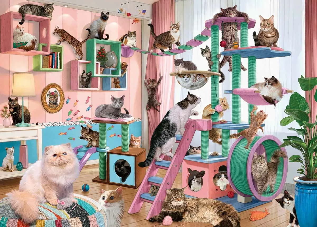 Ravensburger Cat Tree Heaven Puzzle 1000 Stuks