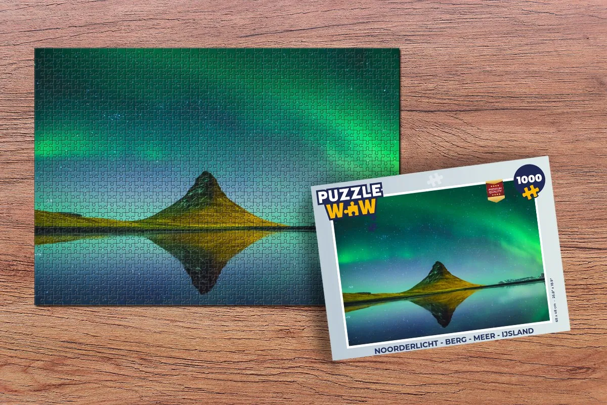 PuzzleWow Noorderlicht Puzzel 1000 Stuks - Multicolor