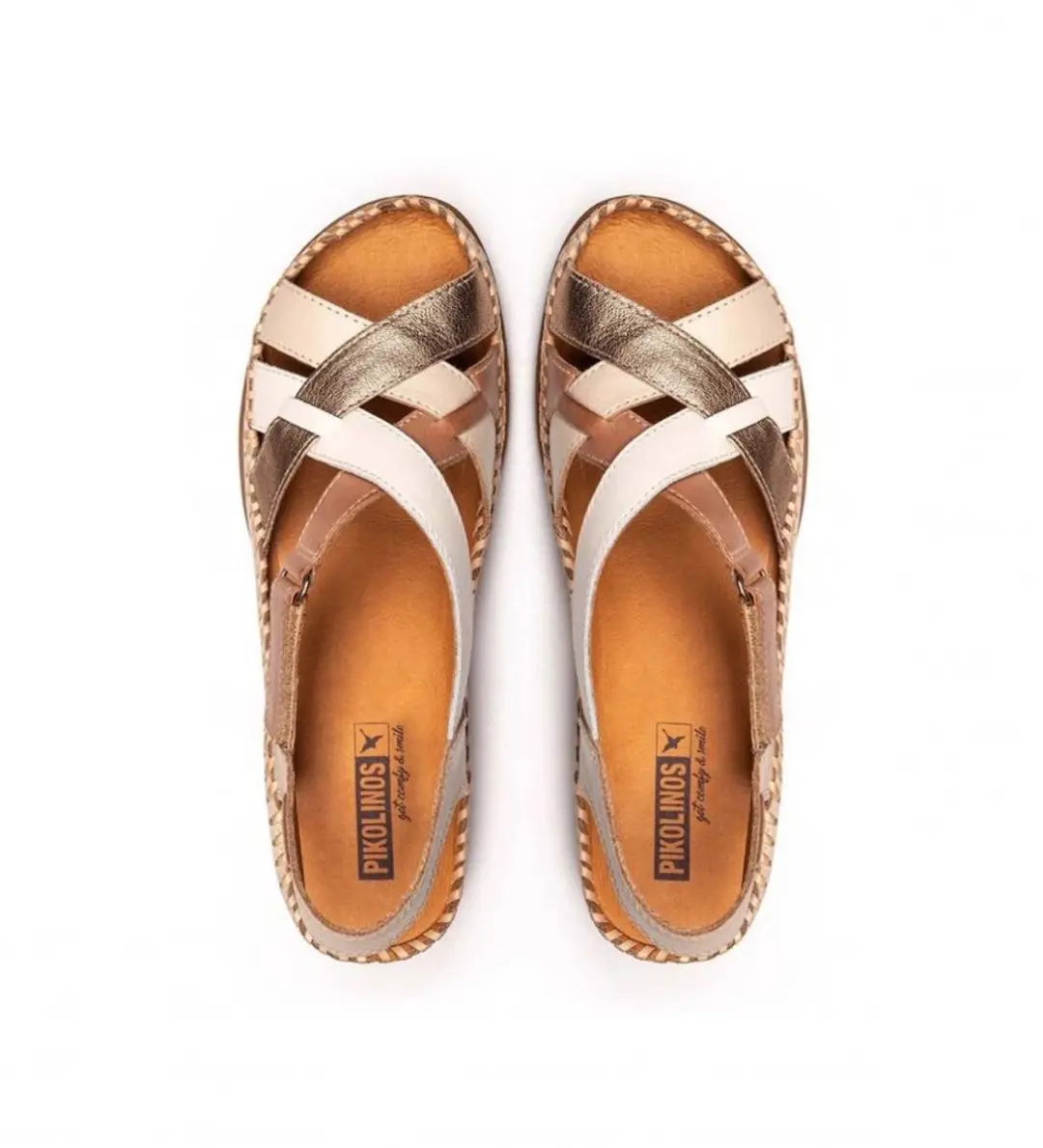 Pikolinos W8K-0741C2 Sandalen - 41 - Wit/Beige