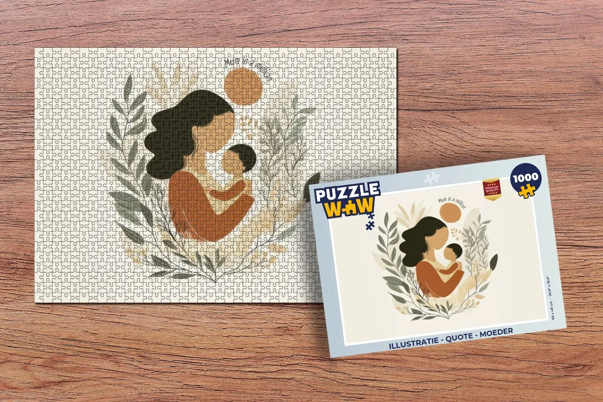 PuzzleWow Moeder Quote Legpuzzel 1000 Stuks