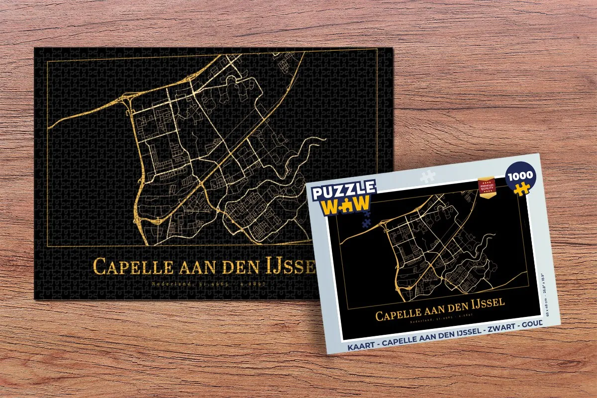 PuzzleWow Legpuzzel Capelle aan den IJssel 1000 Stuks - Multicolor