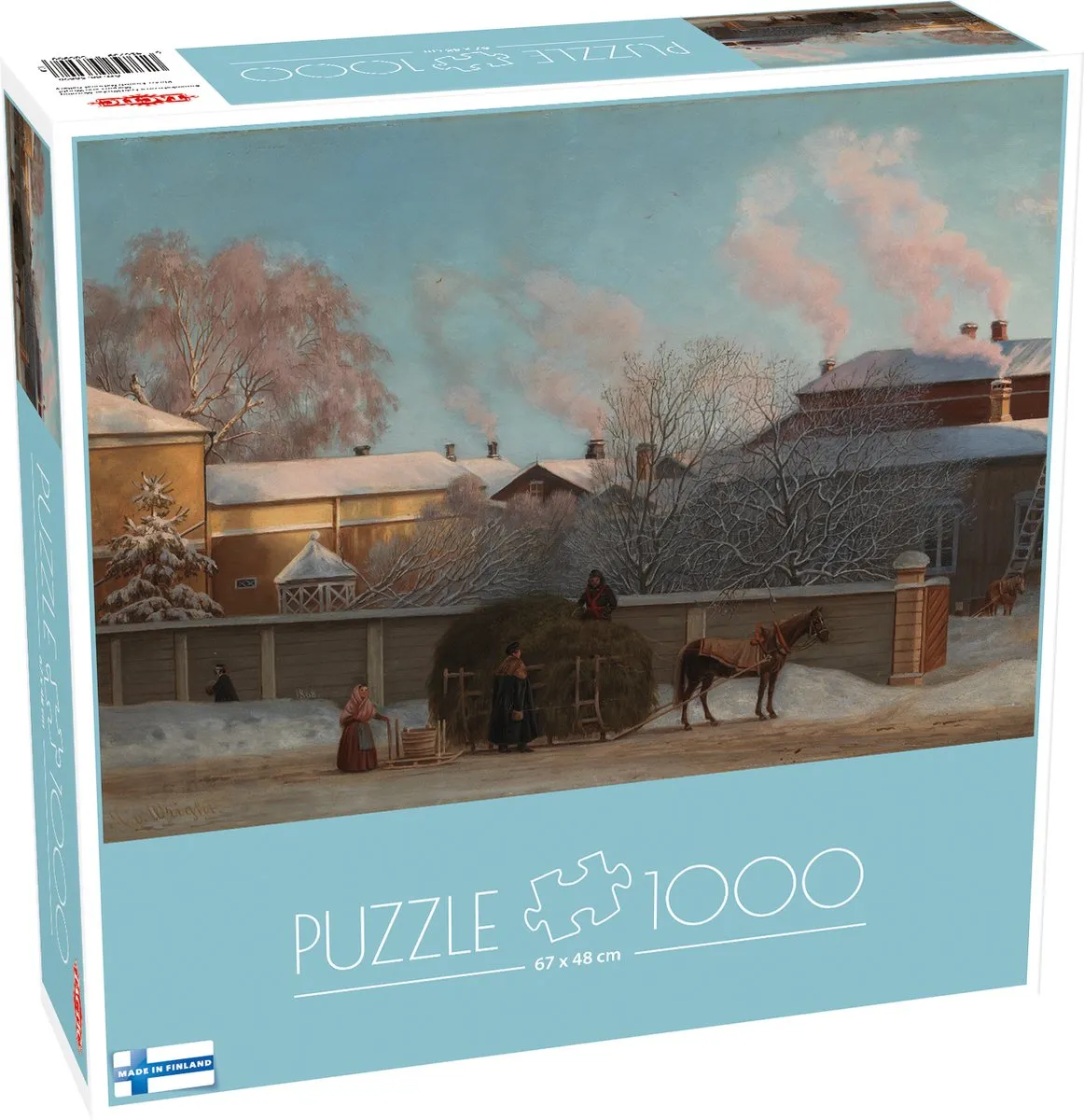 Tactic Magnus Enckell Wright Puzzel 1000 Stuks - Annankatu Winterse Stedelijke Kunst