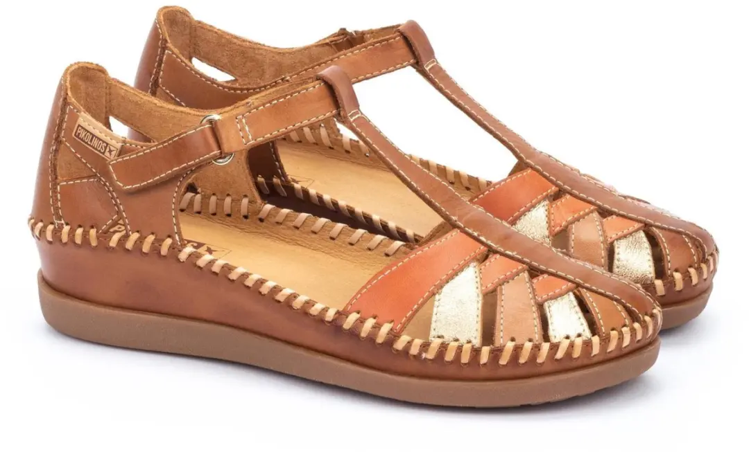 Pikolinos Cadaques W8K-0705C1 Platte Sandalen - Bruin 40