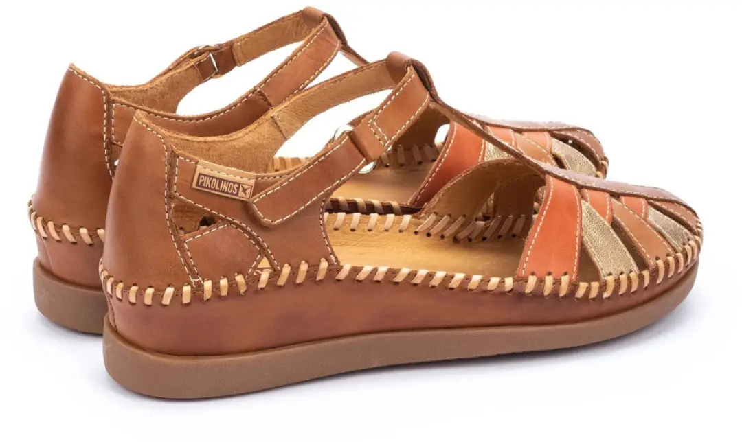Pikolinos Cadaques W8K-0705C1 Platte Sandalen - Bruin 40