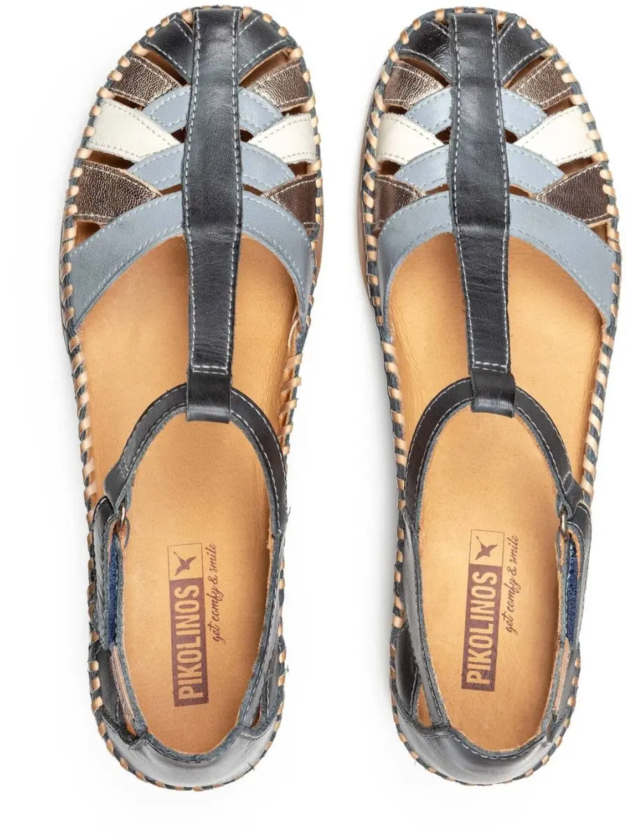Pikolinos Cadaques Leren Sandalen 36 - Blauw