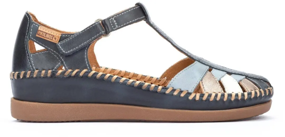 Pikolinos Cadaques Leren Sandalen 36 - Blauw