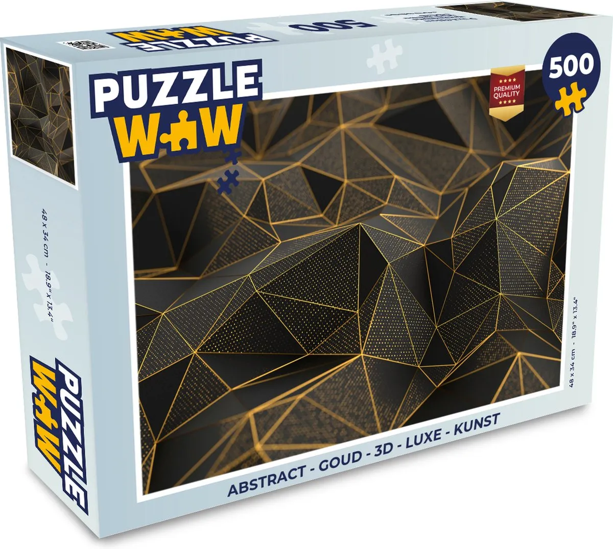 PuzzleWow Abstract 3D Puzzel 500 Stuks