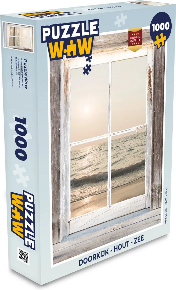 PuzzleWow Zee Legpuzzel 1000 Stuks - Multicolor
