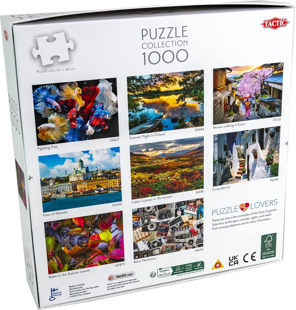 Tactic Robin in the Autumn Leaves Puzzel 1000 Stuks