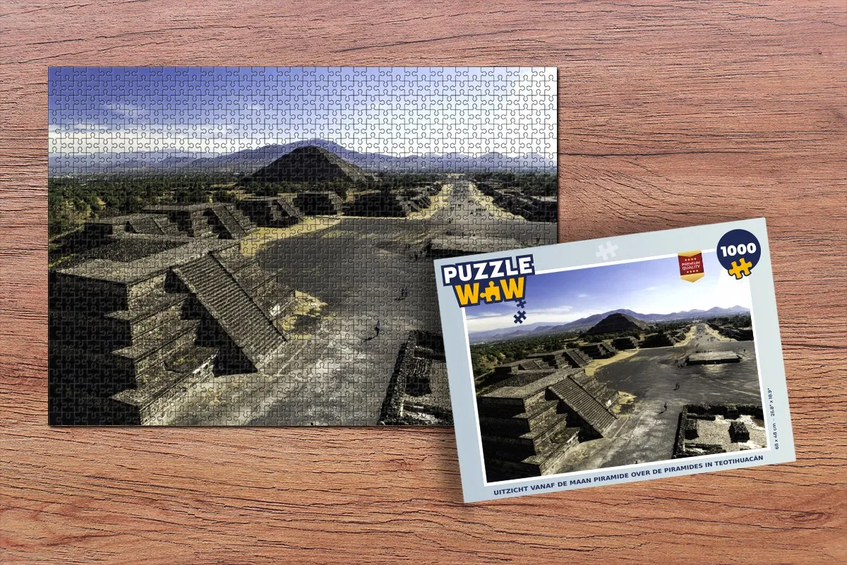 PuzzleWow Piramide Teotihuacán Legpuzzel 1000 Stuks