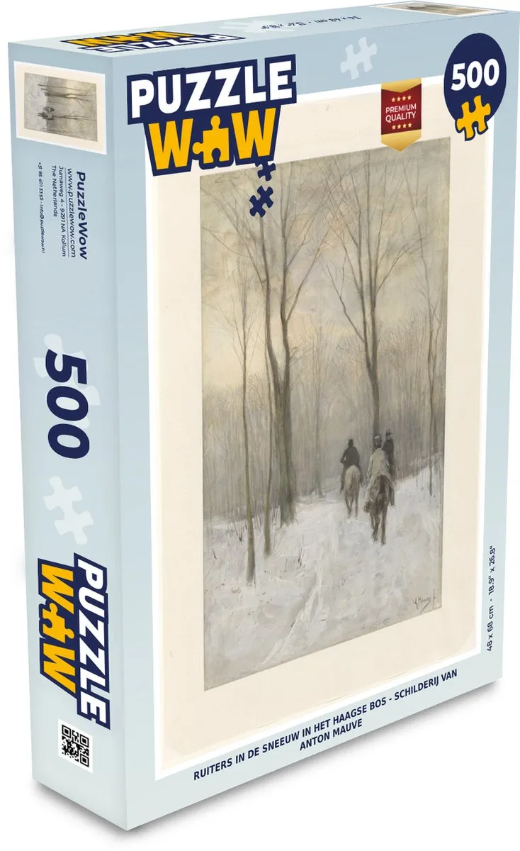 PuzzleWow Legpuzzel Ruiters in de sneeuw
