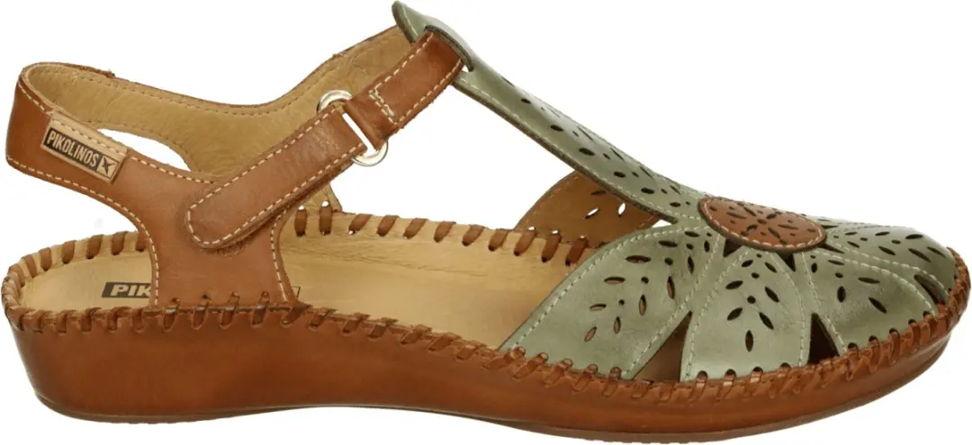 Pikolinos 655-0841C1 Platte Sandalen - Groen - Maat 40