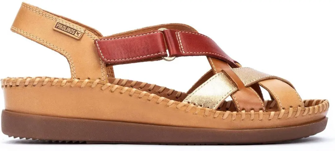 Pikolinos Sandaal Cadaques W8K-0741C2 Almond Bruin Combi