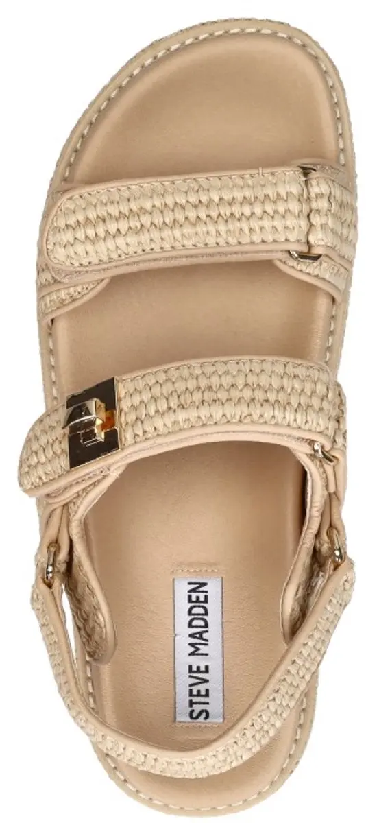 Steve Madden Bigmona Plateau Sandalen - Beige - Maat 40