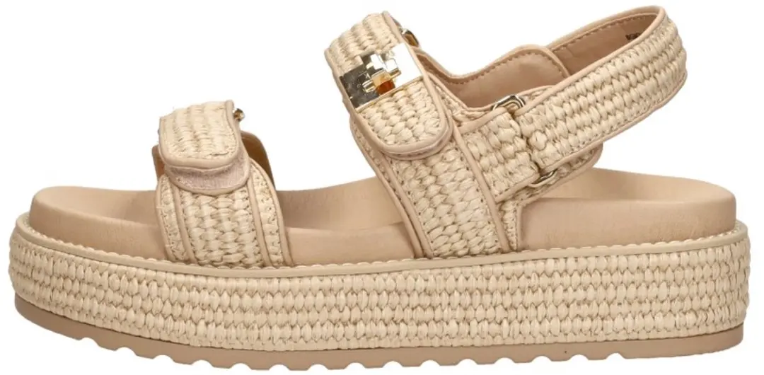 Steve Madden Bigmona Plateau Sandalen - Beige - Maat 40