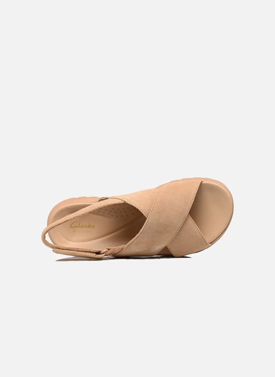 Clarks Dashlite Wish Dames Sandalen - Beige - Maat 39