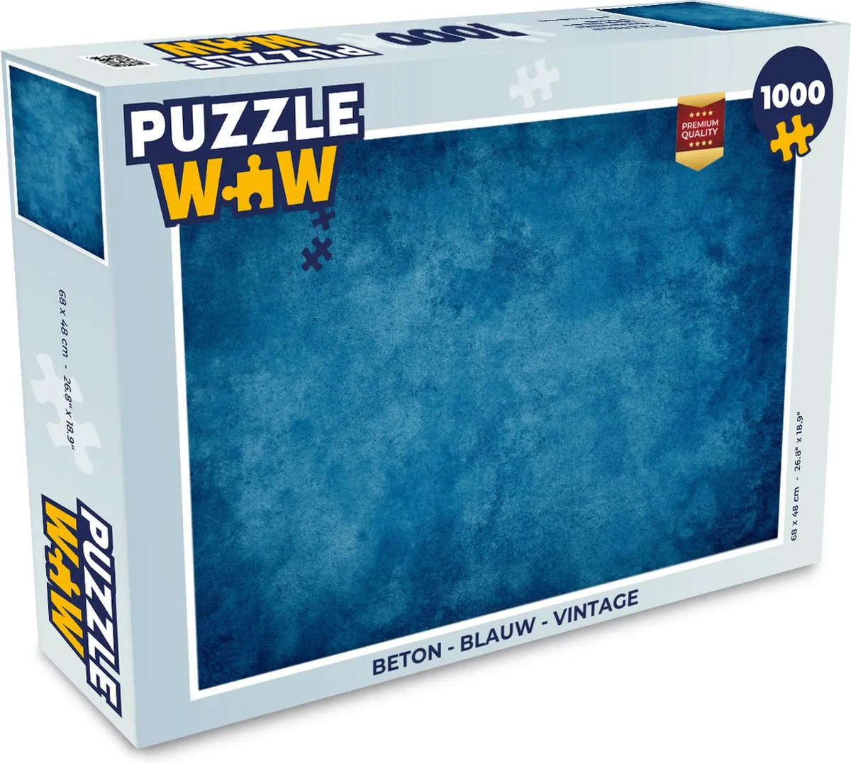 PuzzleWow Beton Puzzel 1000 Stuks - Multicolor