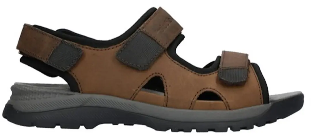 WALDLAUFER HEREN SANDALEN BRUIN 746002 100 838 H TARO CRAZY HORSE TABAK SCHWARZ