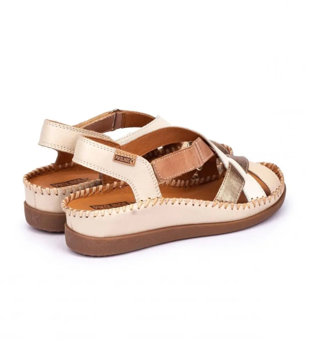 Pikolinos Cadaques Leren Sandalen 36 - Beige