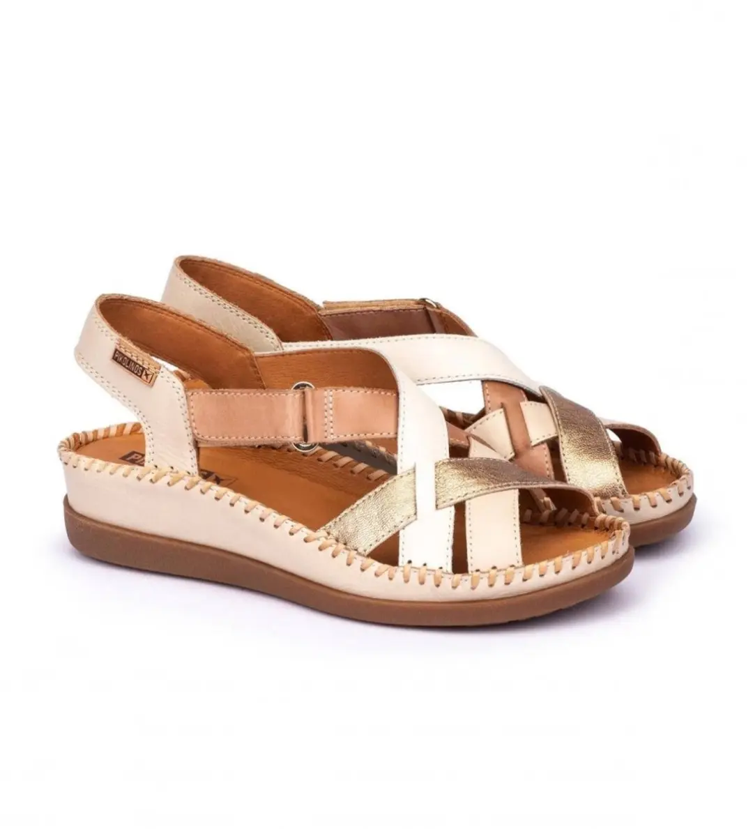 Pikolinos W8K-0741C2 Sandalen - 37 - Wit/Beige