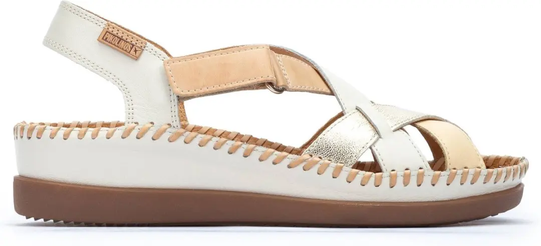 Pikolinos W8K-0741C2 Sandalen - 37 - Wit/Beige