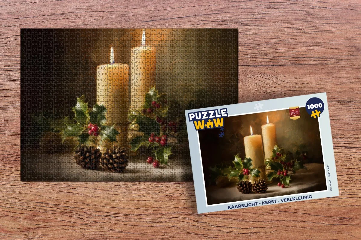 PuzzleWow Kerst Puzzle 1000 Stuks - Veelkleurig