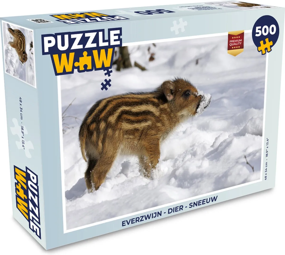 PuzzleWow Everzwijn Legpuzzel 500 Stuks