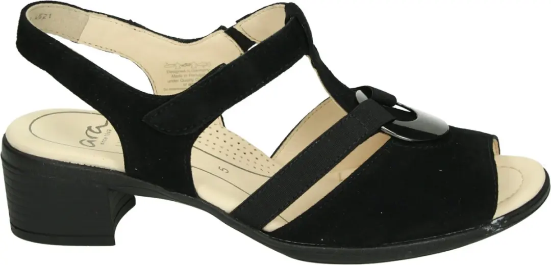 Ara 1235730 Sandalen - Vrouwen - 40.5 - Zwart