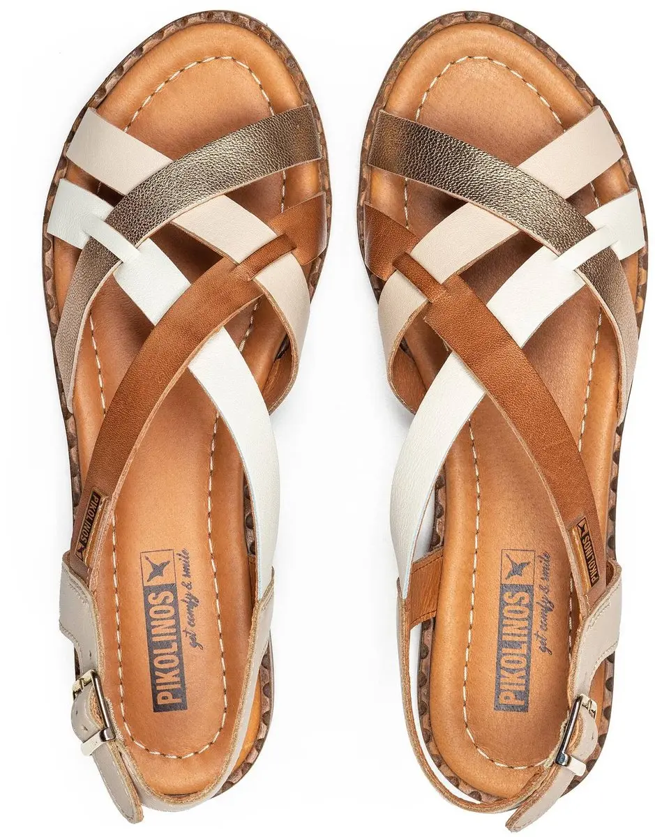 Pikolinos W0X-0556C3 Platte Sandalen - Bruin - Maat 41