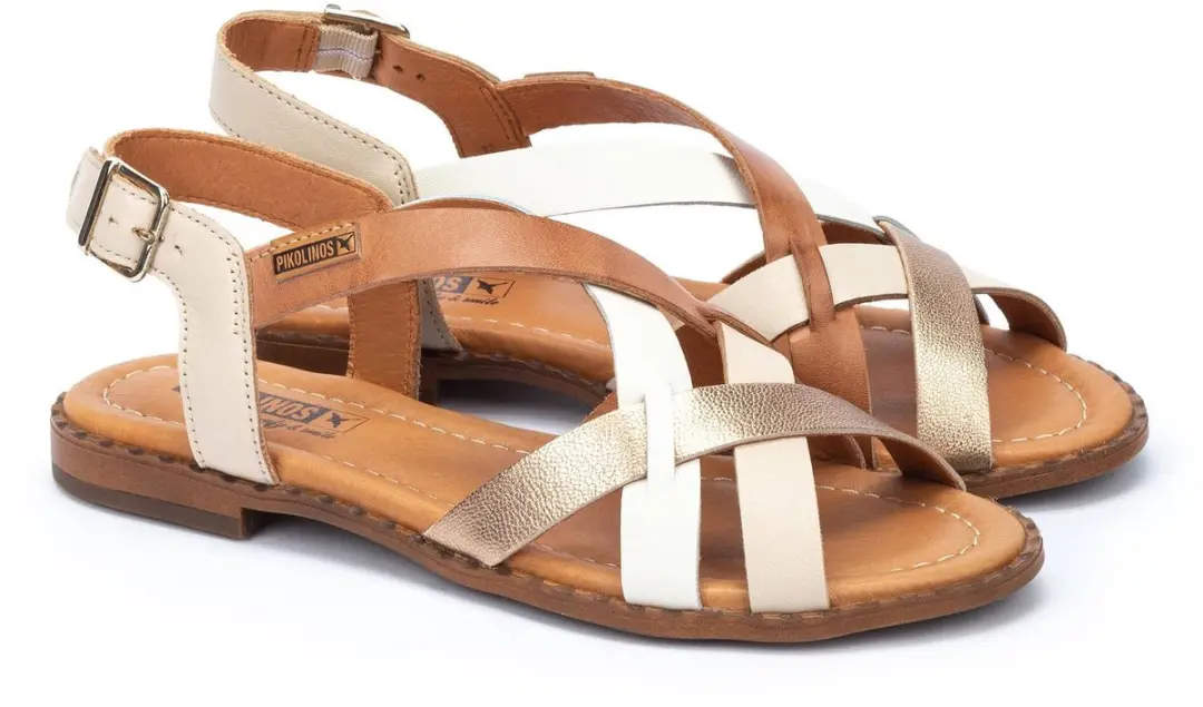 Pikolinos W0X-0556C3 Platte Sandalen - Bruin - Maat 41