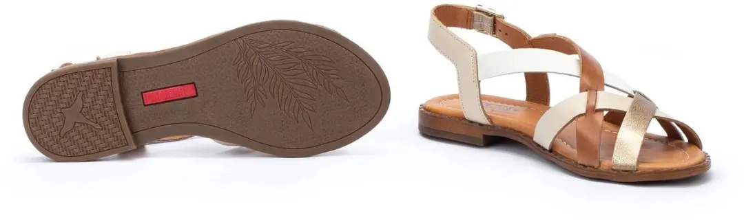 Pikolinos W0X-0556C3 Platte Sandalen - Bruin - Maat 41