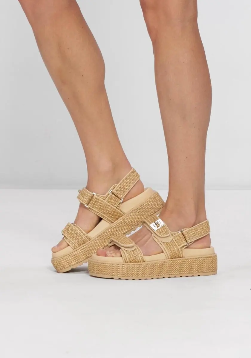 Steve Madden Bigmona Sandalen - Beige - Maat 36