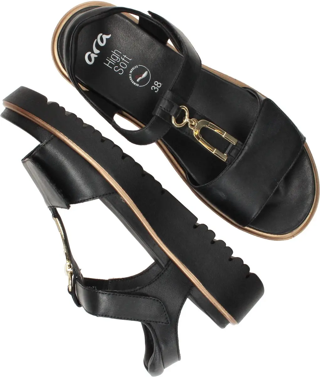 Ara Bilbao-S Sandalen - Dames - Maat 43 - Zwart