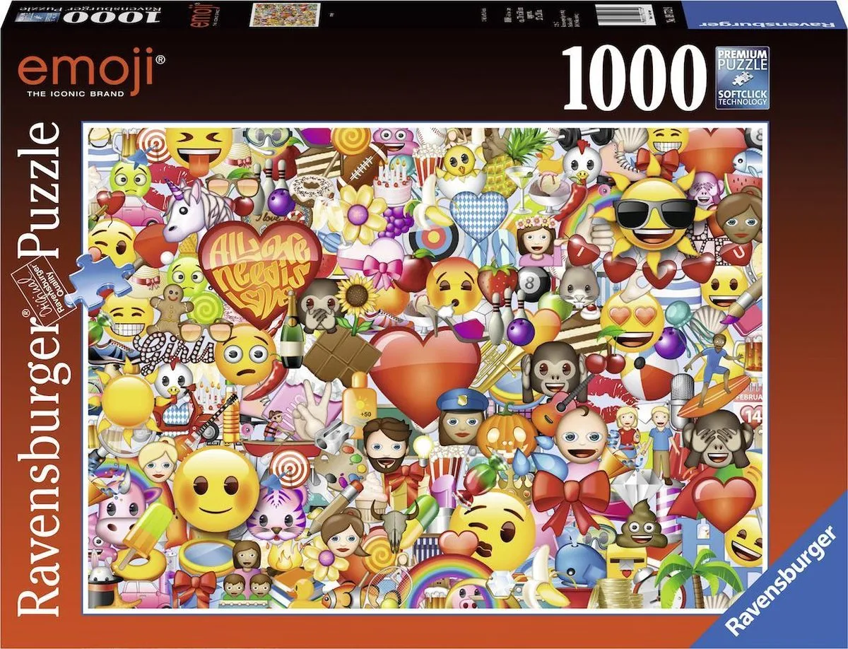 Ravensburger Allemaal Emojis Puzzle 1000 Stuks