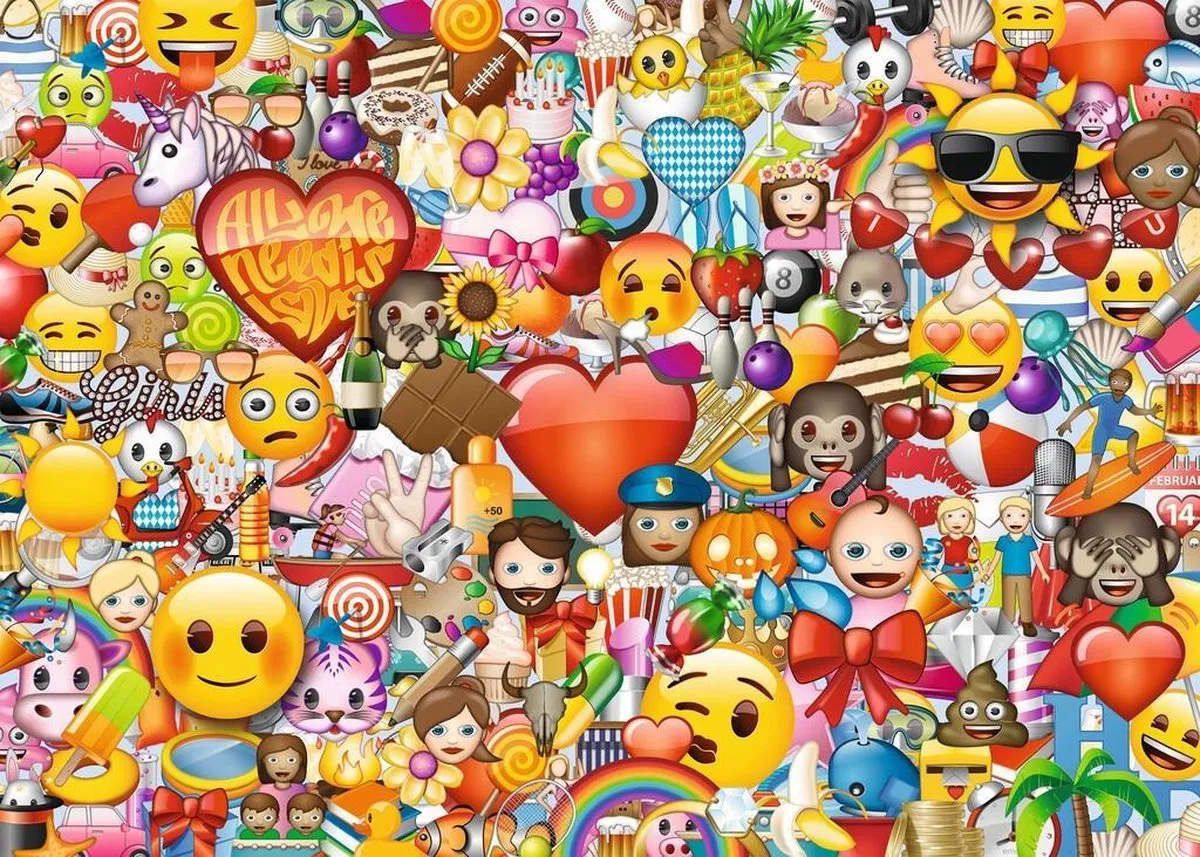 Ravensburger Allemaal Emojis Puzzle 1000 Stuks - Multicolor