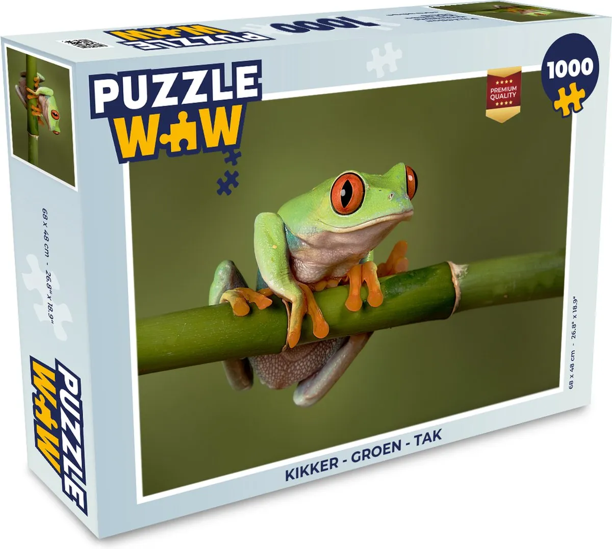 PuzzleWow Kikker Tak Legpuzzel 1000 Stuks